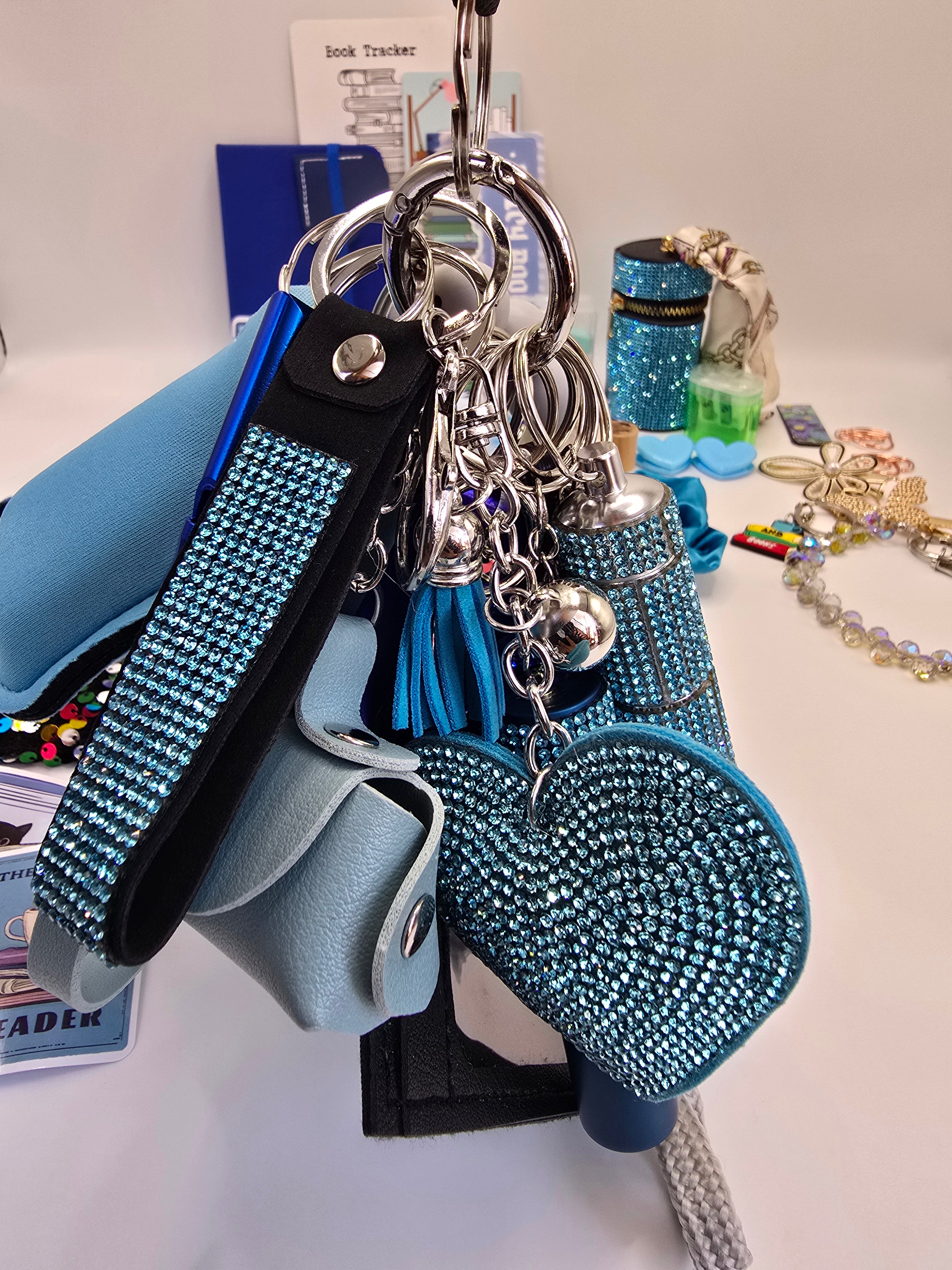 Safety Keychain Set - Blue