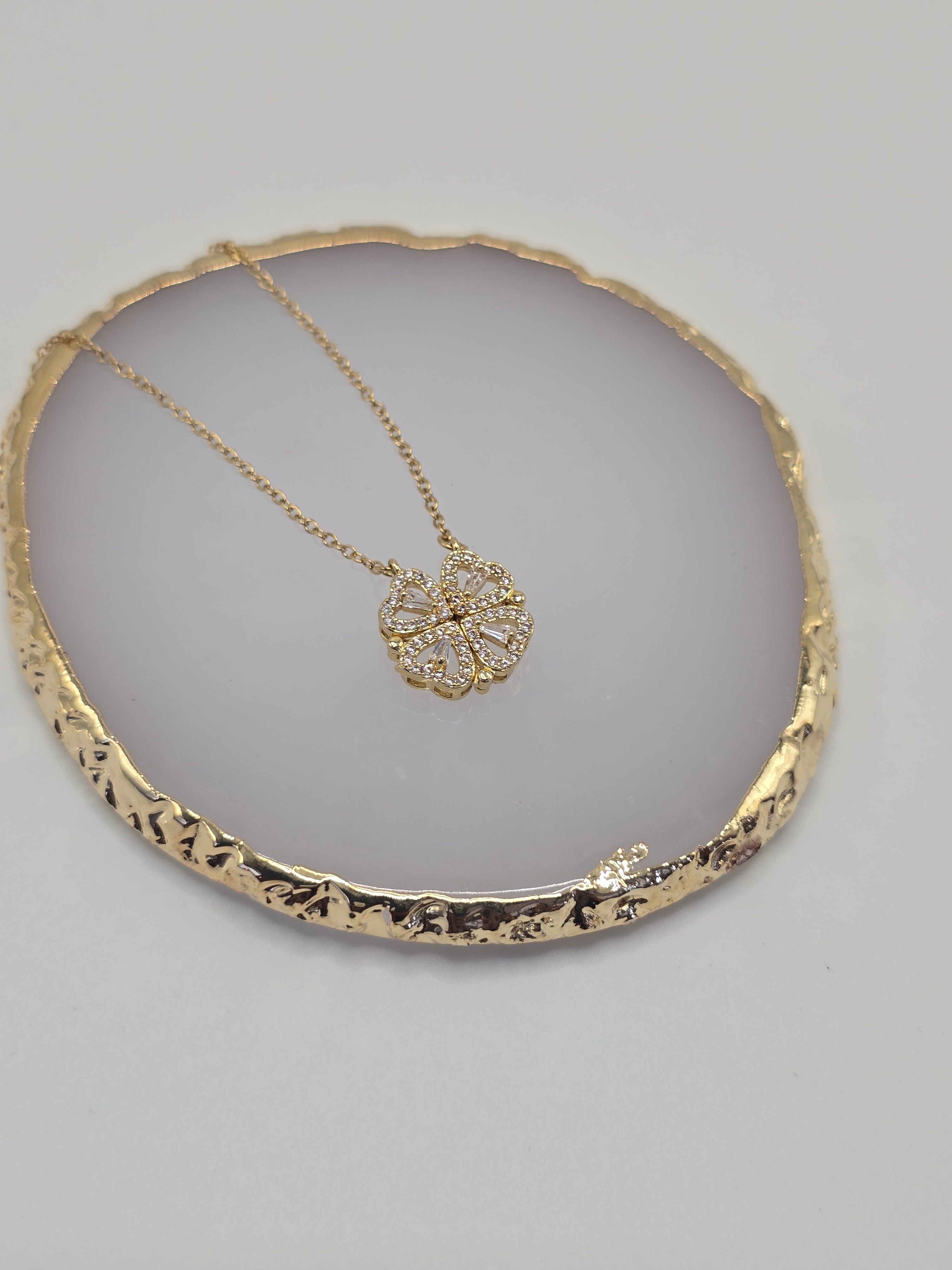 Gold Heart Pendant Necklace