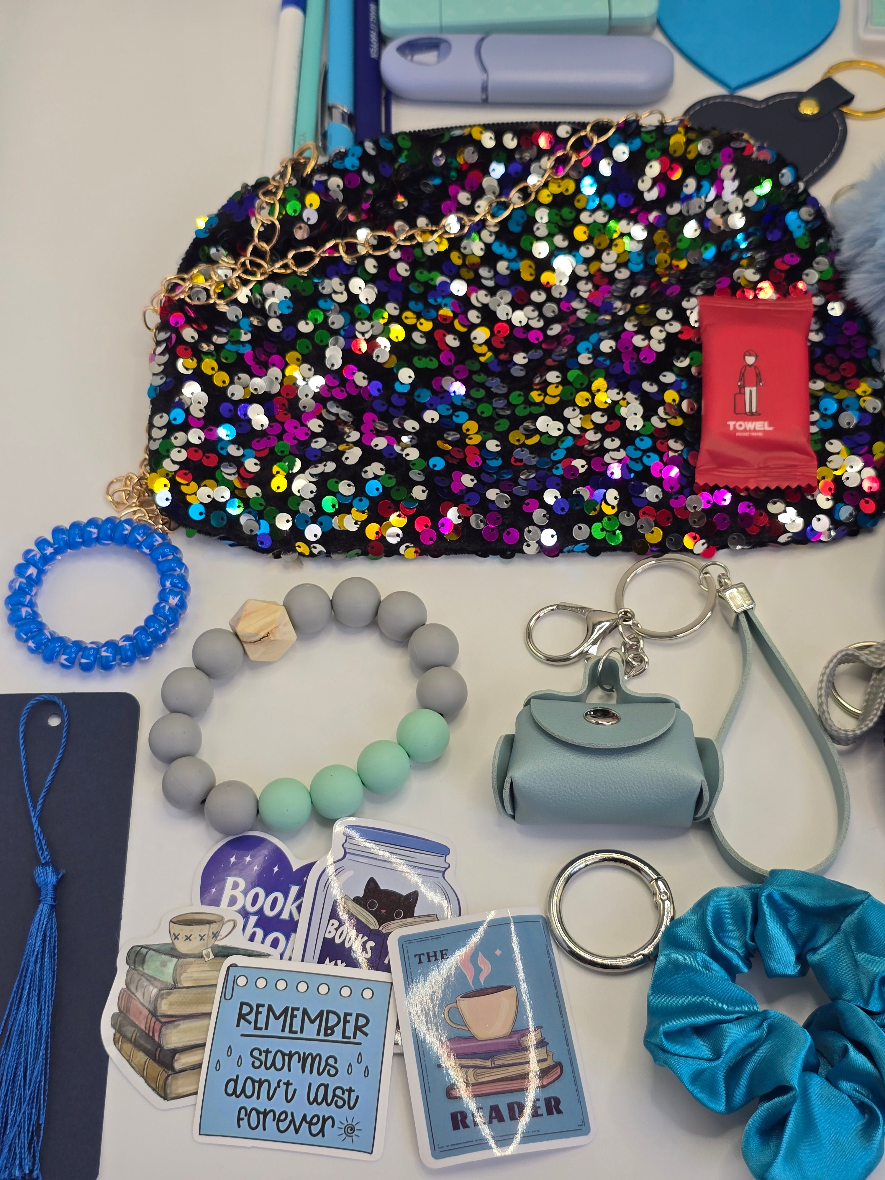 Safety Keychain Set - Blue