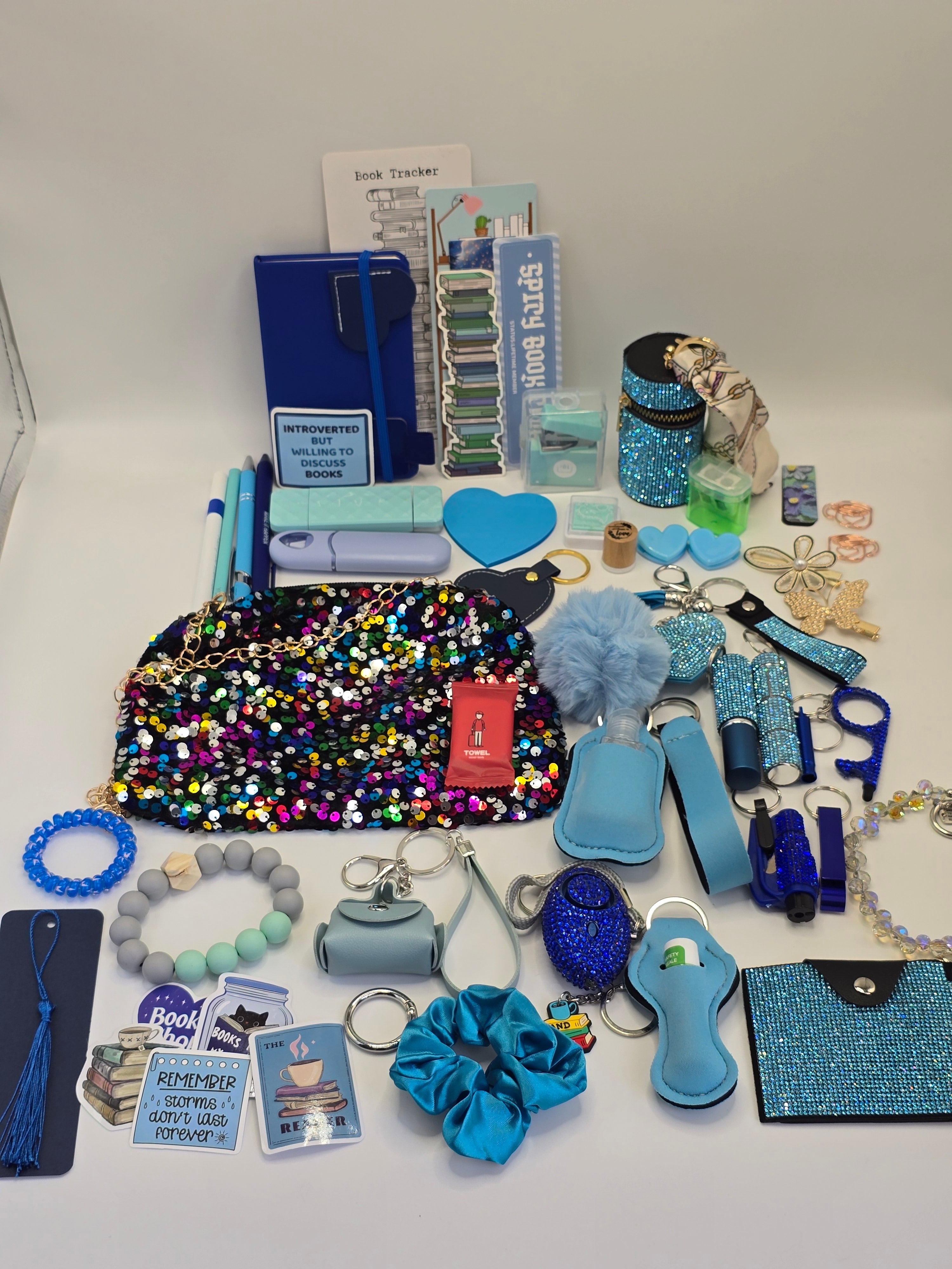 Safety Keychain Set - Blue