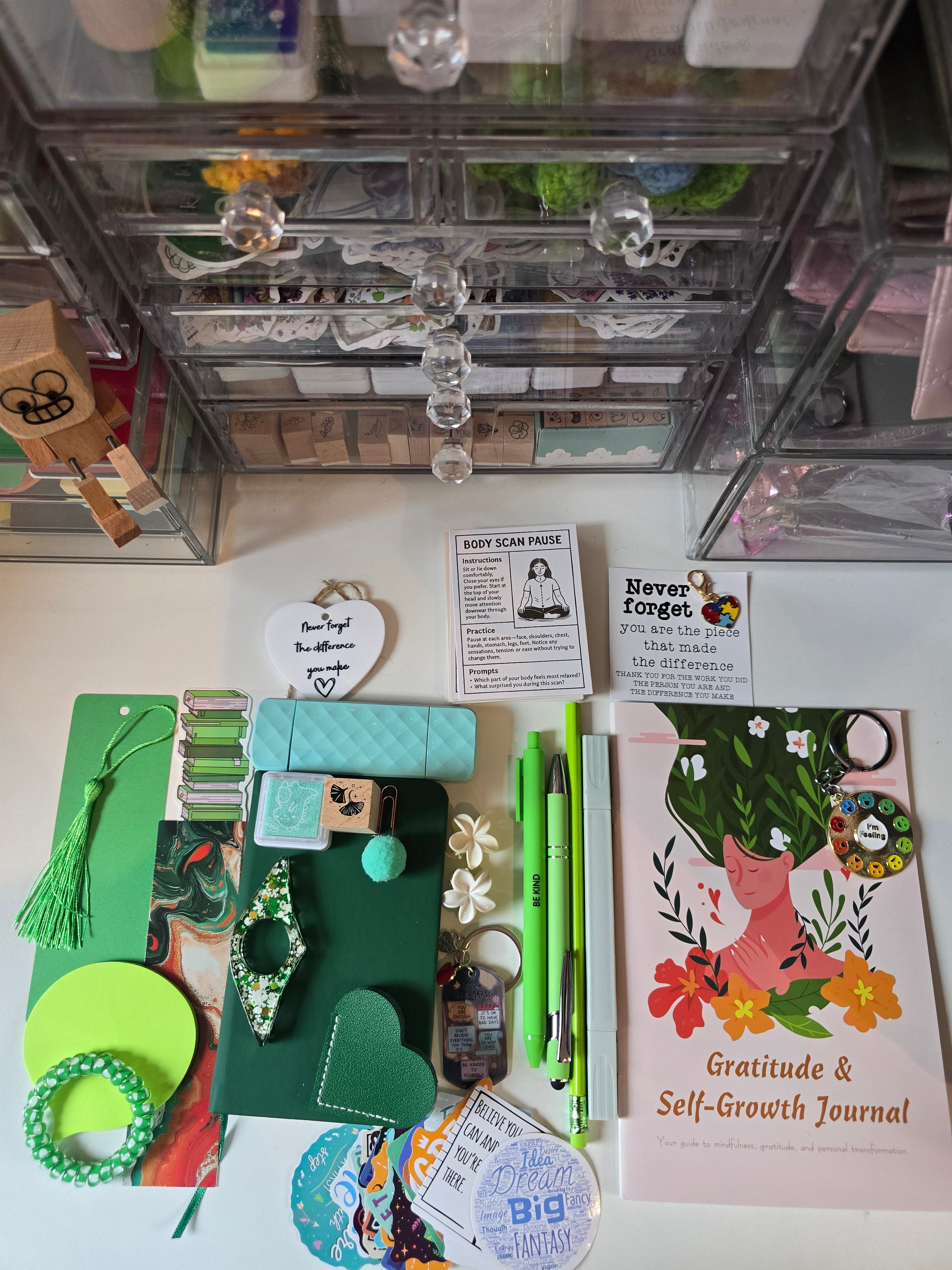 Mindfulness Bookish Bundle with relaxing books and gifts