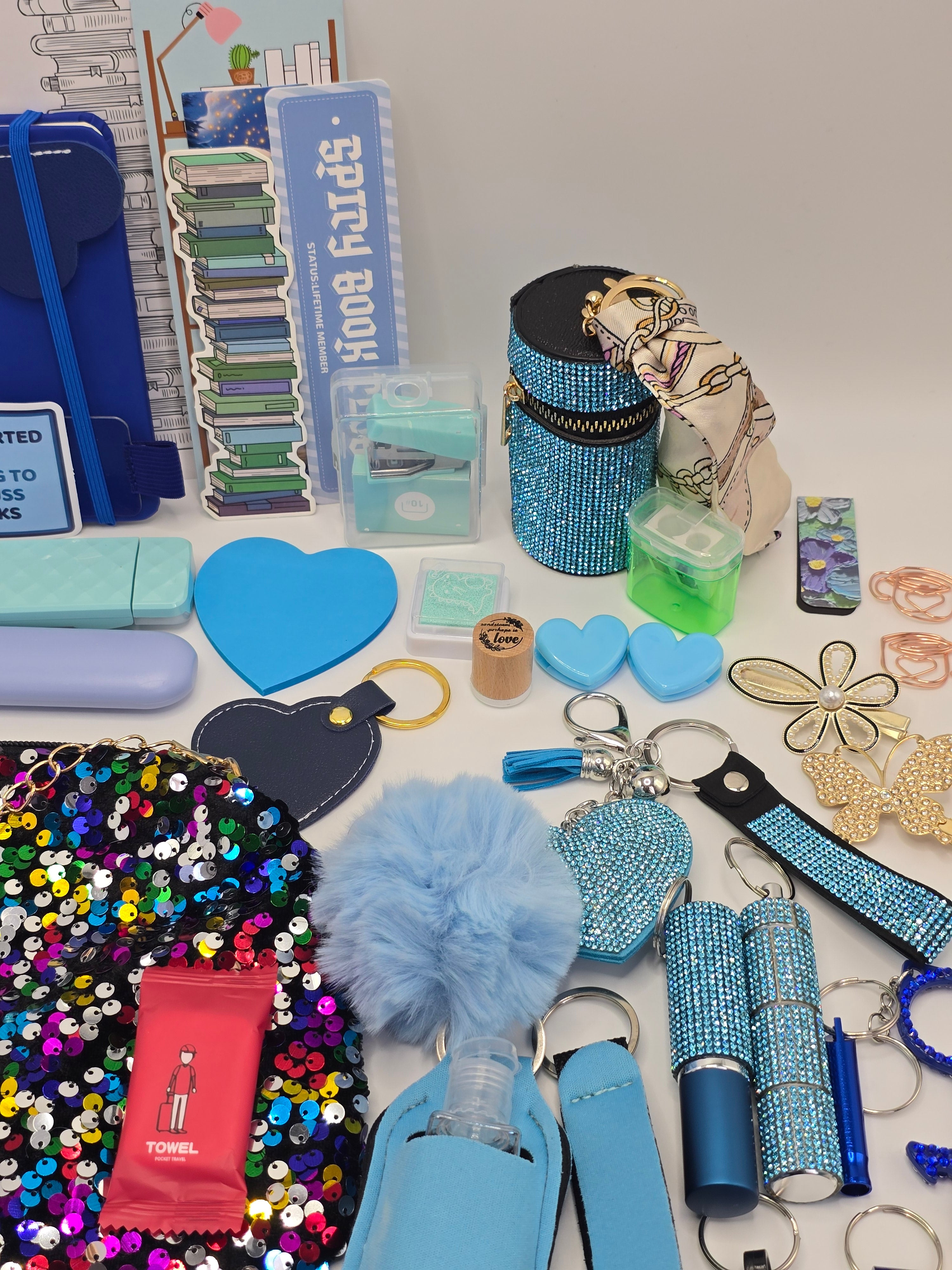 Safety Keychain Set - Blue