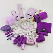 Safety Keychain Set - Purple