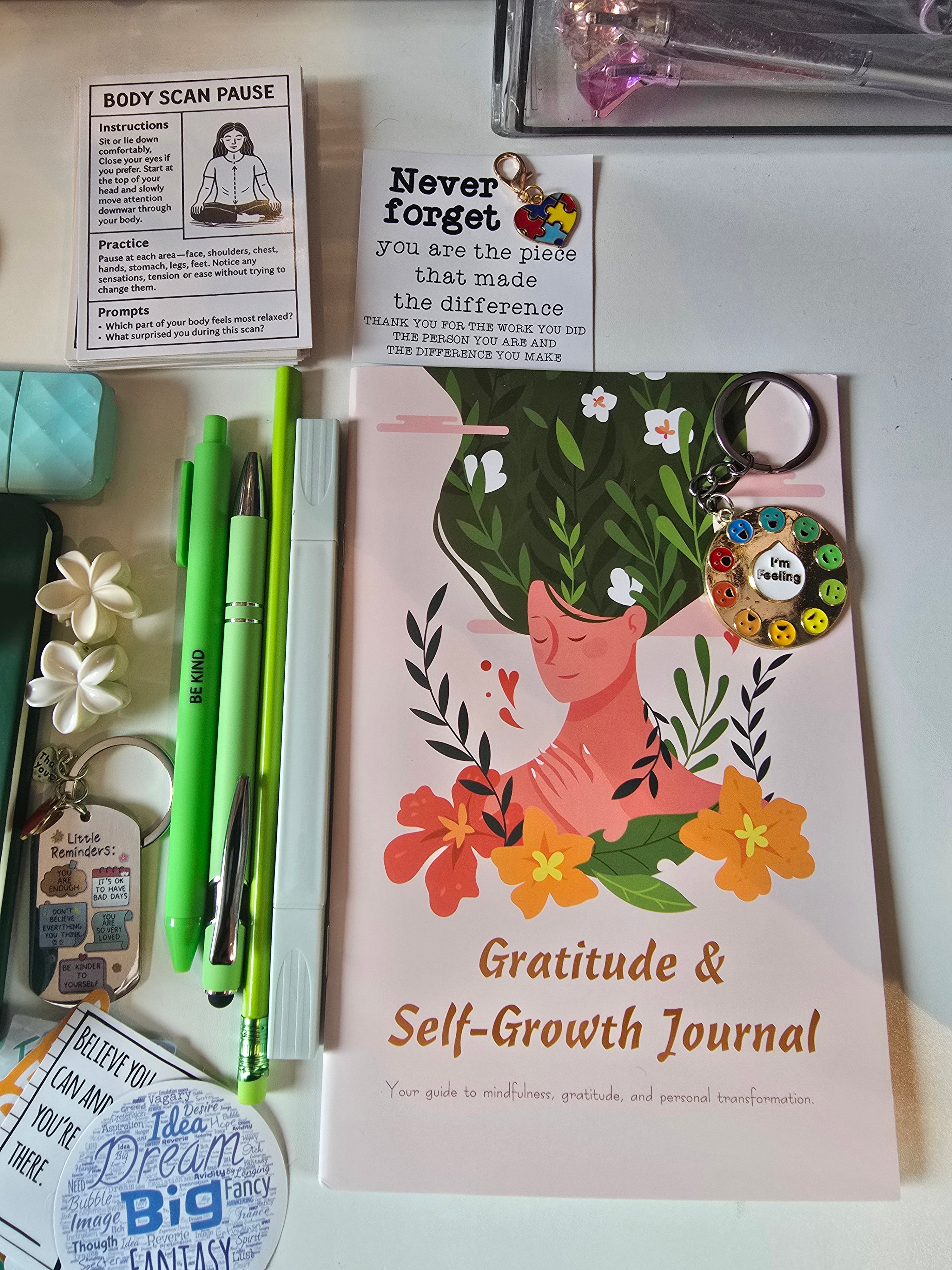 Mindfulness Bookish Bundle with relaxing books and gifts