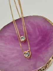 Double Heart Necklace