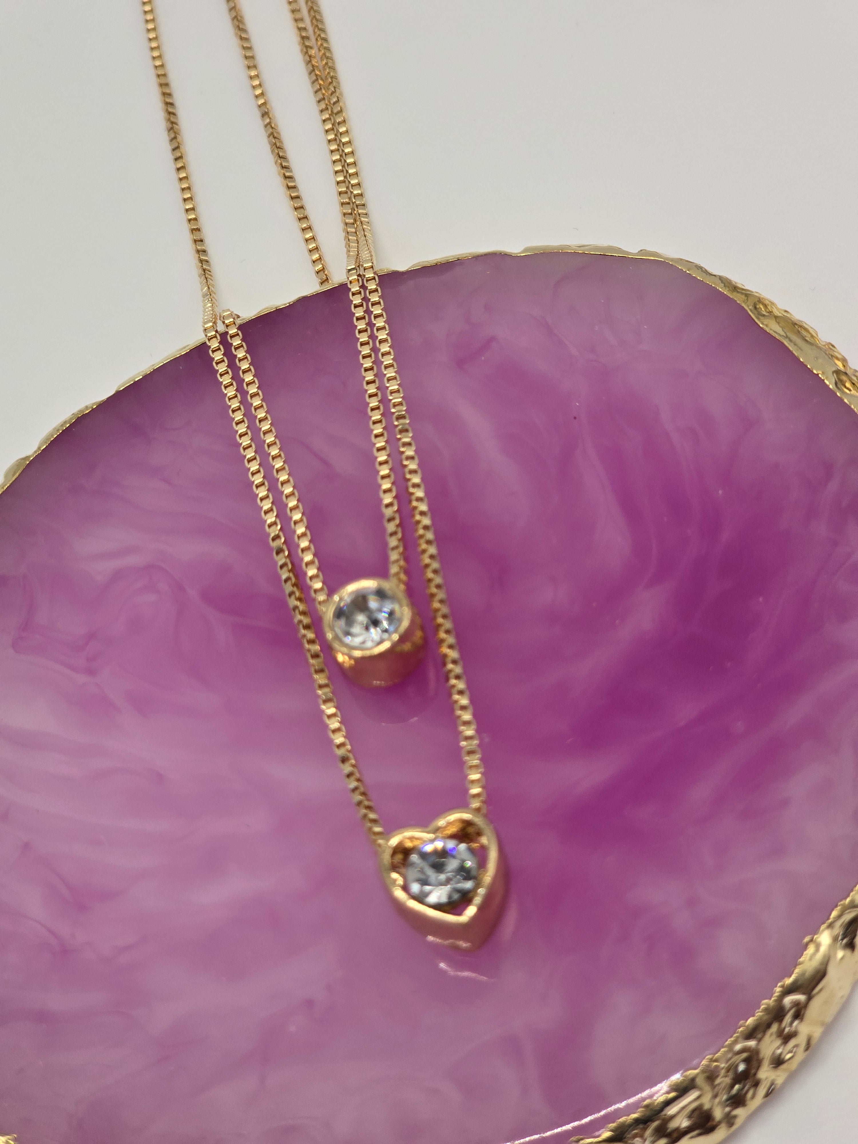Double Heart Necklace